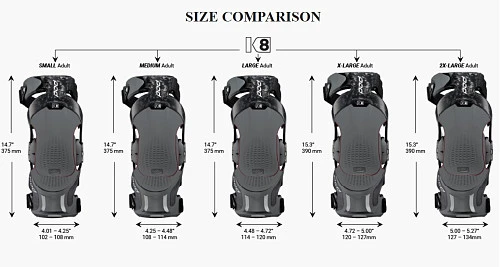 POD MX K8 2.0 Knee Brace наколенники, черно-серебристый
