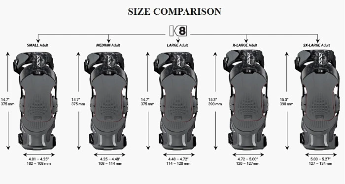 POD MX K8 2.0 Knee Brace наколенники, черно-серебристый