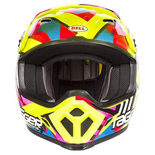Bell MX-9 Mips Tagger Double Trouble Hi-Viz / Yellow шлем кроссовый