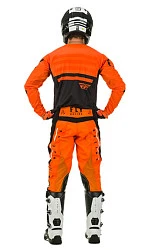 Fly Racing Kinetic K120 2020 комплект подростковый, оранжево-черный