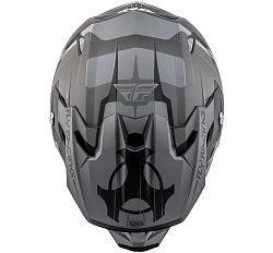 Fly Racing Toxin Original  2018 шлем кроссовый, черно-серый матовый