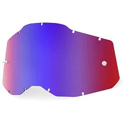 100% RC2/AC2/ST2 Replacement Lens Mirror Red/Blue линза