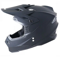 Ataki JK801 Solid шлем кроссовый, черный матовый