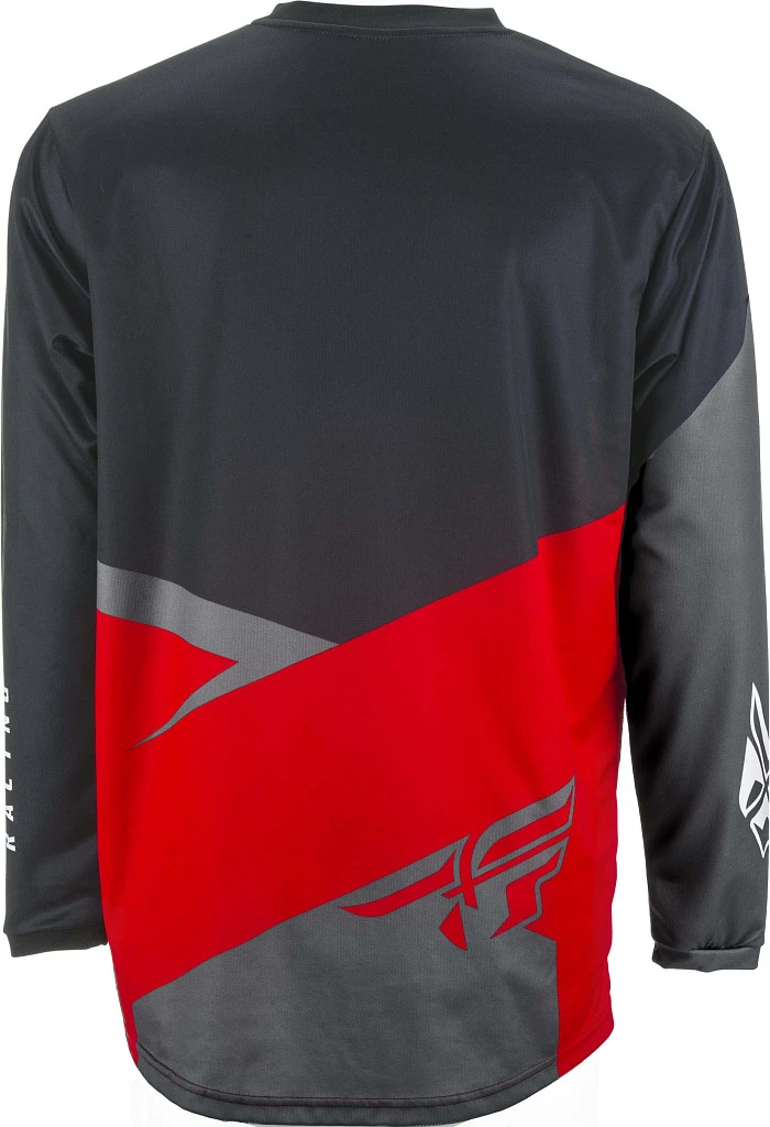 Fly Racing F-16 2019 джерси подростковая, красно-черно-серый