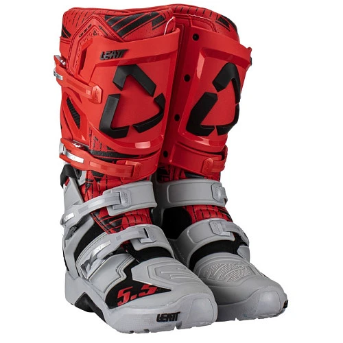 Leatt 5.5 FlexLock Enduro JW22 мотоботы, красно-серый
