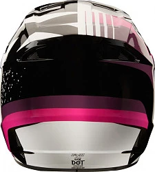 Fox Racing V1 Halyn 2018 Youth шлем подростковый, черно-малиново-белый