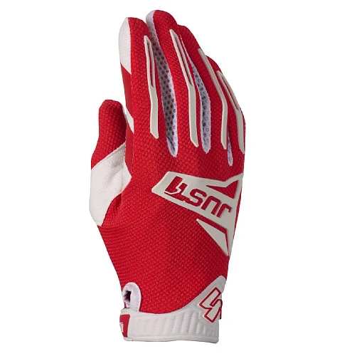 Just1 J-Force 2.0 Red White мотоперчатки