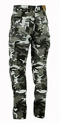 First J04 Cargo Camo мотоджинсы с кевларом, серый камуфляж