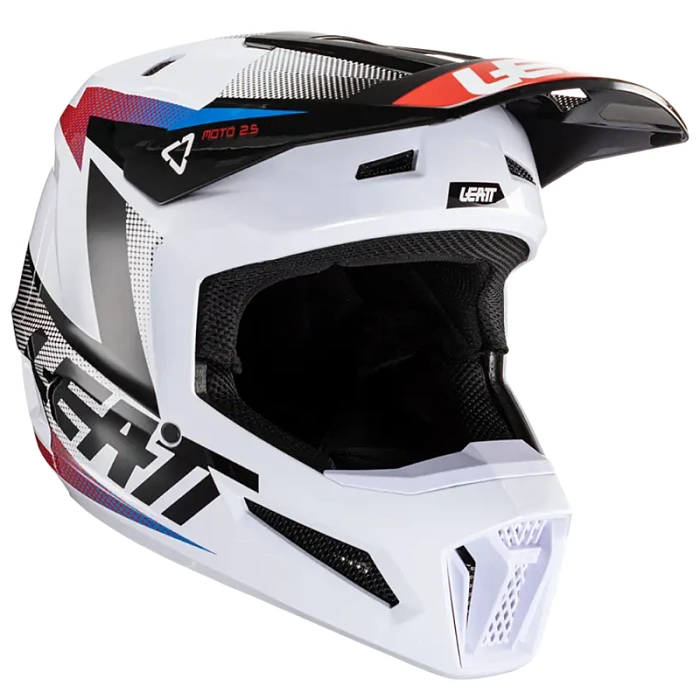 Leatt Moto 2.5 V24 Black/White шлем кроссовый