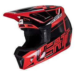 Leatt Kit Moto 7.5 V24 Red шлем кроссовый + Velocity 4.5 мотоочки