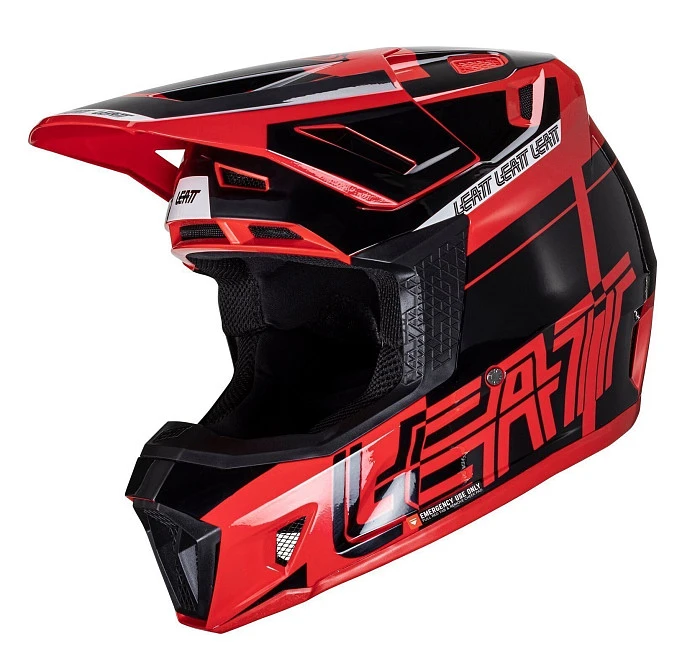 Leatt Kit Moto 7.5 V24 Red шлем кроссовый + Velocity 4.5 мотоочки