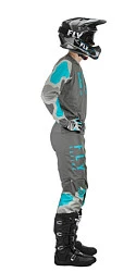 Fly Racing Kinetic K221 2021 комплект, серо-голубой