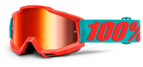 100% Accuri Passion Orange Mirror Red Lens мотоочки