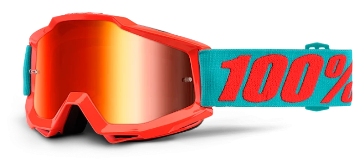 100% Accuri Passion Orange Mirror Red Lens мотоочки