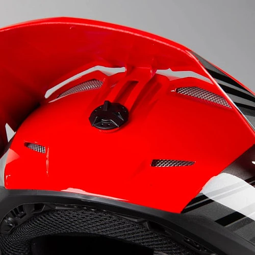 Fly Racing Kinetic K220 2020 шлем кроссовый, красно-черно-белый