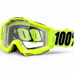100% Accuri Fluo Yellow OTG Clear Lens мотоочки