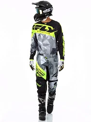 Fly Racing Kinetic Crux 2017 джерси, черно-желто-серый