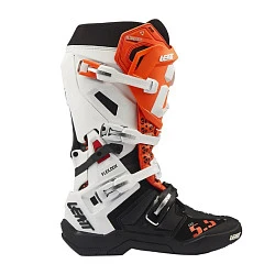 Leatt 5.5 FlexLock Evo White/Orange мотоботы, бело-оранжевый