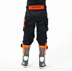 Kirasir Enduro мотоштаны черно-оранжевый