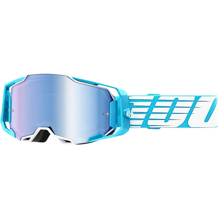 100% Armega Oversized Sky / Mirror Blue Lens мотоочки