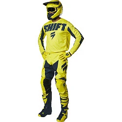 Shift White York Youth Yellow/Navy мотоштаны подростковые