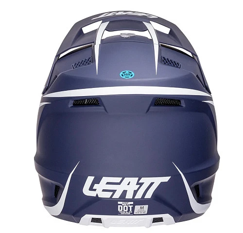 Leatt Kit Moto 3.5 Jr V26 Blue шлем подростковый + Vizion 2.5s мотоочки, синий