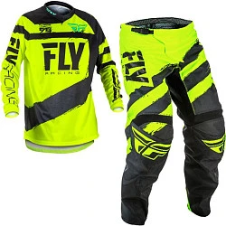Fly Racing F-16 2018 комплект подростковый, черно-желтый