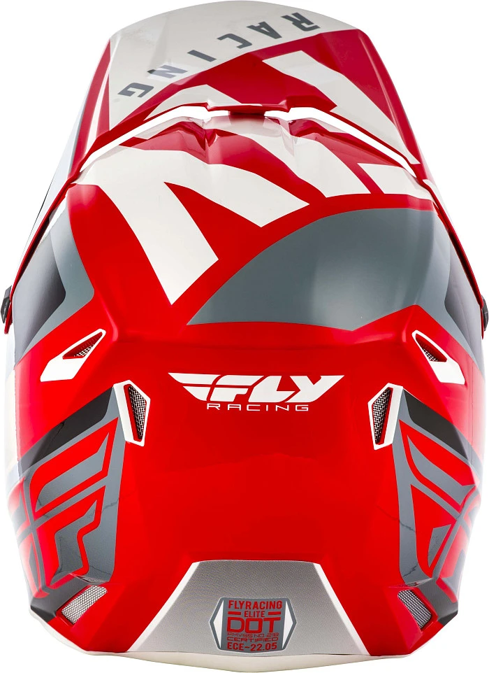 Fly Racing Elite Vigilant шлем кроссовый, красно-черный