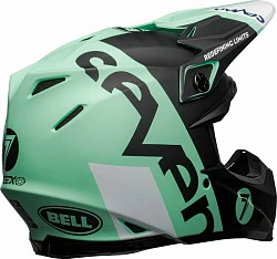 Bell Moto-9 Flex Seven Galaxy Matte Black/Mint/White шлем кроссовый