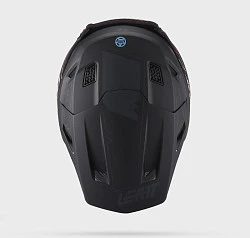 Leatt Kit Moto 7.5 V27 Stealth Black шлем кроссовый + Velocity 4.5 мотоочки, черный