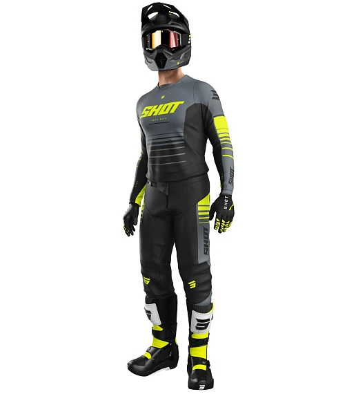 Shot Devo Peak Neon Yellow мотоштаны