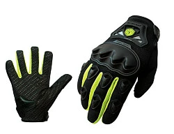 Scoyco MC29 мотоперчатки, зелено-черный