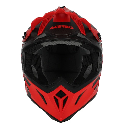 Acerbis Steel Carbon Red шлем внедорожный