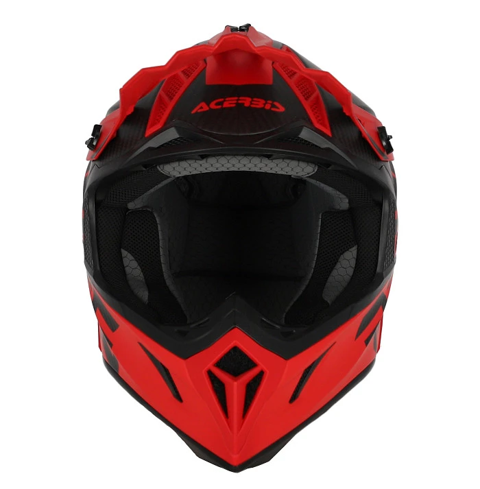 Acerbis Steel Carbon Red шлем внедорожный
