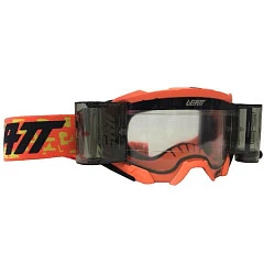Leatt Velocity 5.5 Roll-Off Neon Orange / Clear мотоочки, двойная линза