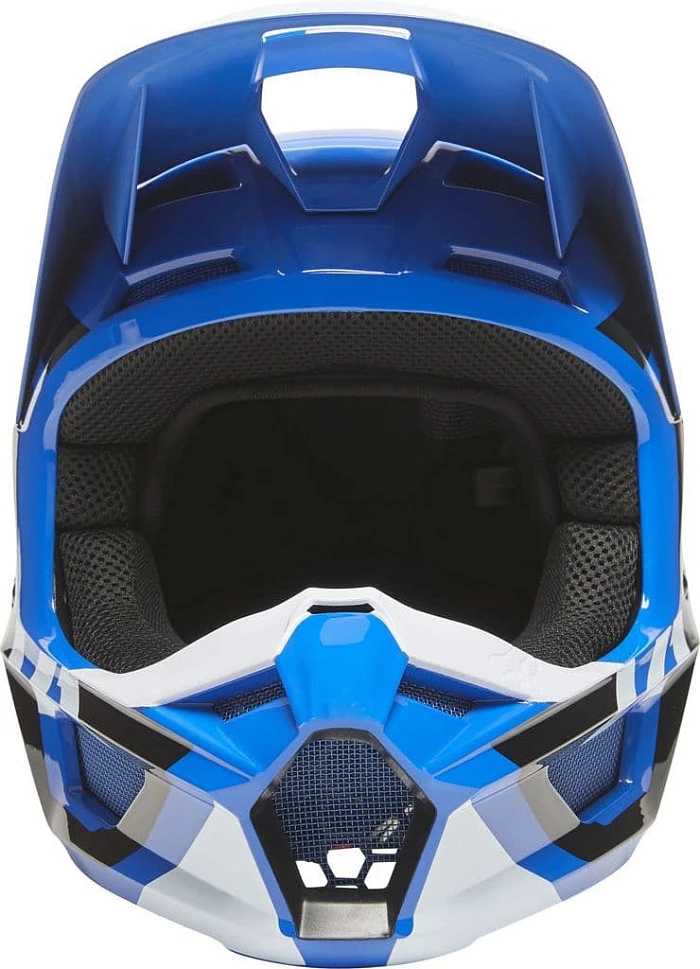 Fox Racing V1 Lux 2022 Blue шлем кроссовый