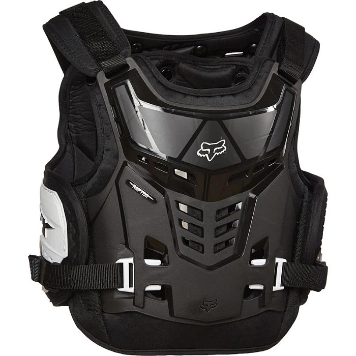 Fox Raptor Proframe LC Youth панцирь без плеч подростковый, черно-белый