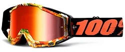100% Racecraft Paradise /Mirror Red Lens мотоочки, оранжево-черный, зеркальная красная линза