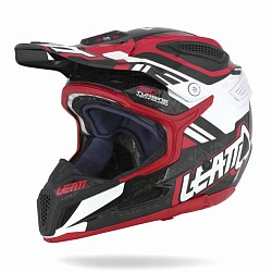 Leatt GPX 5.5 V04 шлем кроссовый, черно-бело-красный