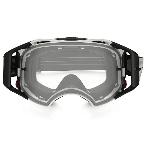 Oakley Airbrake Solid мотоочки белый, прозрачная линза (57-980)