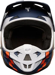 Fox Racing V1 Sayak 2018 шлем кроссовый, черно-оранжево-серый