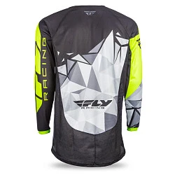 Fly Racing Kinetic Crux 2017 джерси, черно-желто-серый