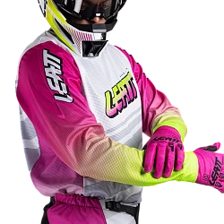 Leatt 3.5 Ride Kit 2026 Retro Pink комплект мотоштаны + джерси, розовый