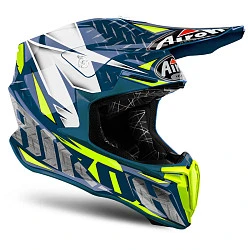 Airoh Twist Iron шлем внедорожный, сине-желто-белый