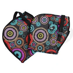 Blind Pigeon Warm Hands муфты на руль, черно-красно-бирюзово-бежевый