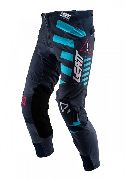 Leatt GPX 5.5 I.K.S 2019 мотоштаны, черно-голубой