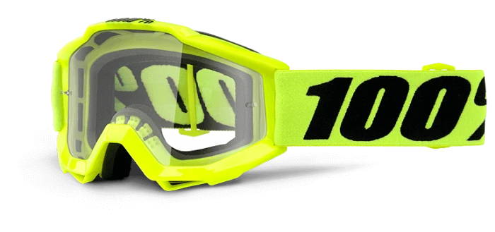100% Accuri JR Fluo Yellow Clear Lens мотоочки детские