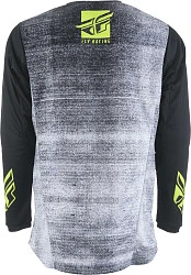 Fly Racing Kinetic Noiz джерси, черно-бело-желтый