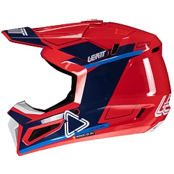 Leatt Kit Moto 3.5 Jr V25 Royal шлем подростковый + Vizion 2.5s мотоочки