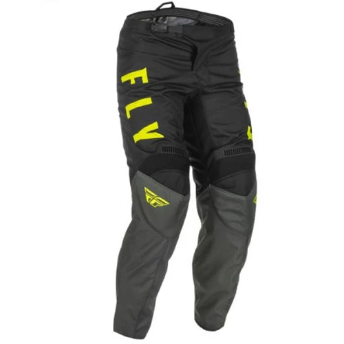 Fly Racing F-16 2022 мотоштаны, серо-черно-желтый